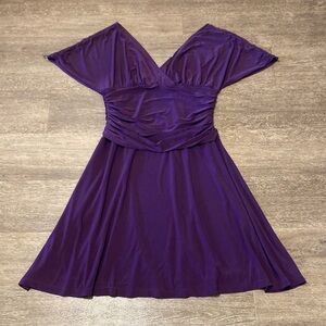 Kiyonna Deep Purple Mini Dress